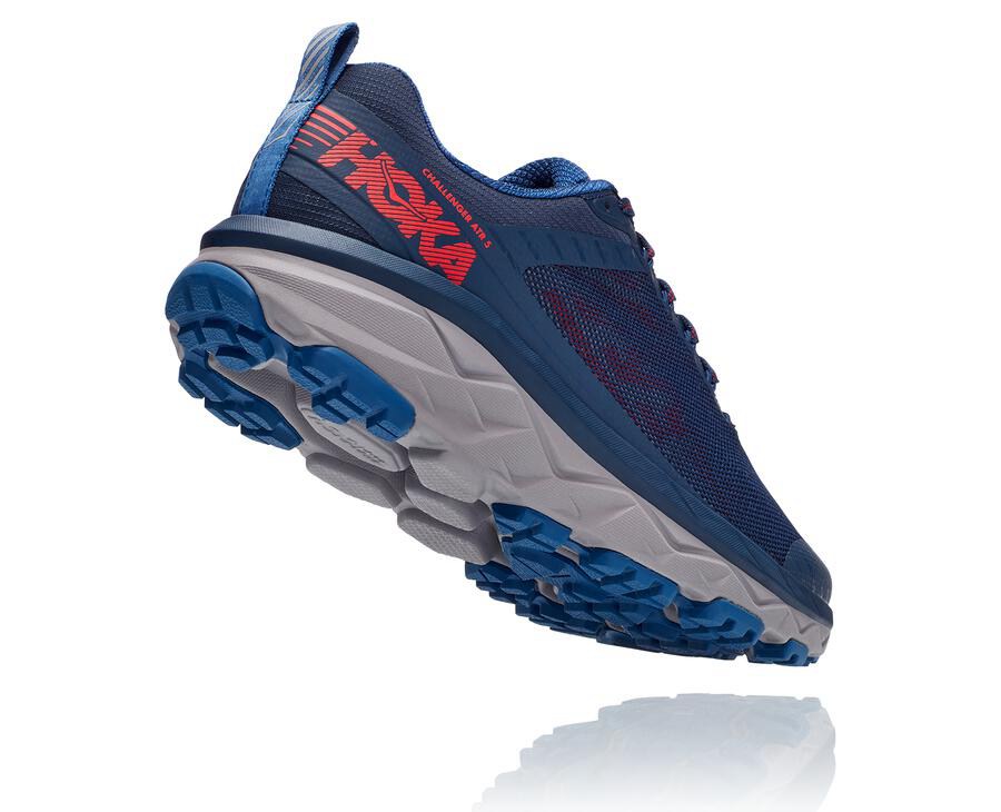 Tenis Hoka One One Trail Hombre Azul Marino - Challenger Atr 5 - PGJR56847